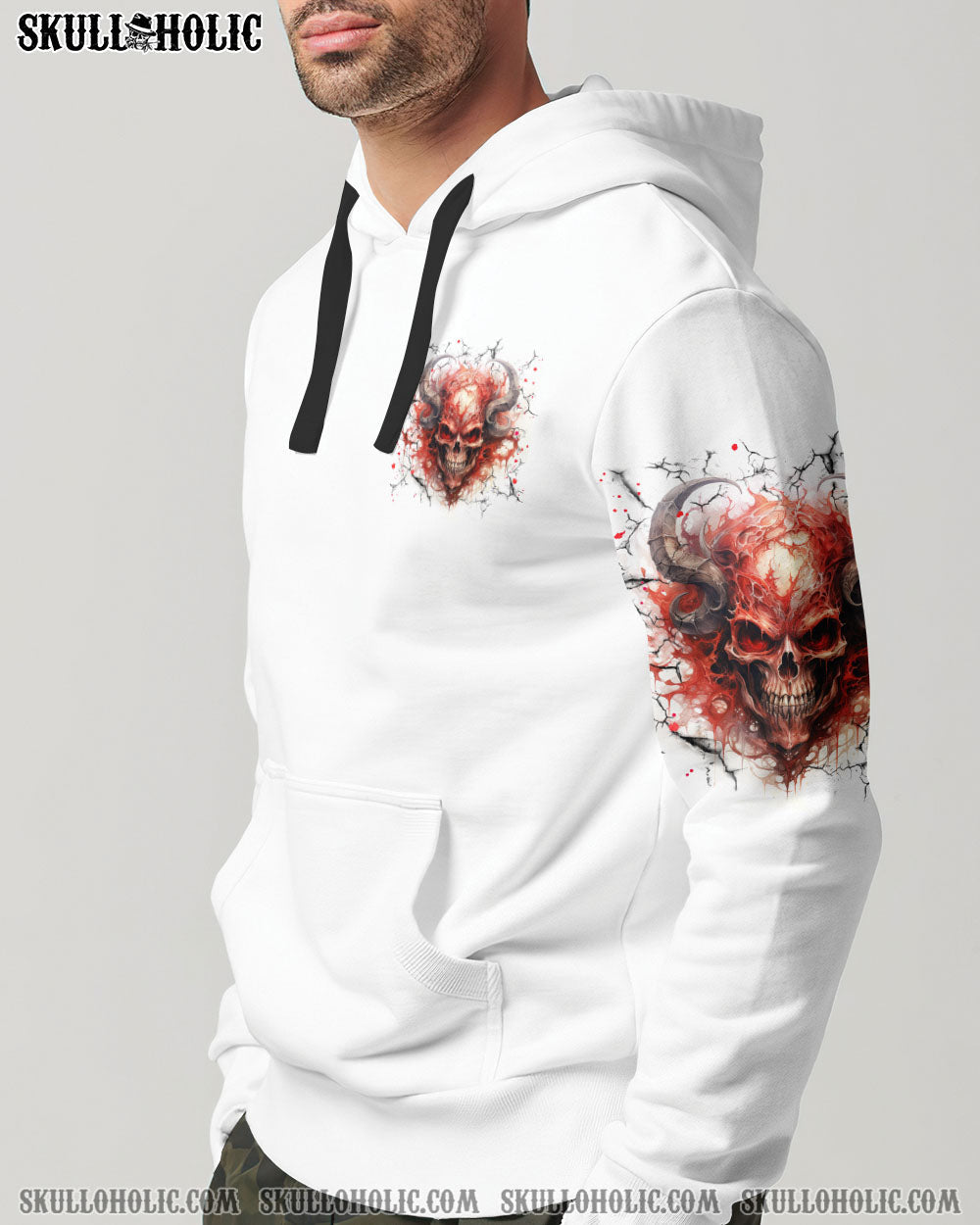 BLISSCORNERS I ASKED THE DEVIL SKULL ALL OVER PRINT