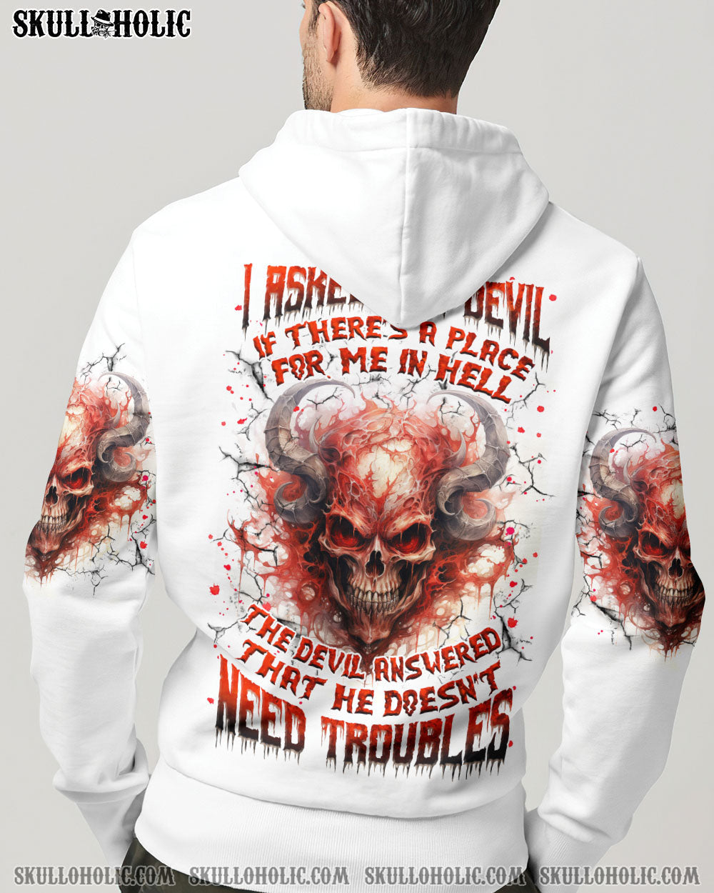BLISSCORNERS I ASKED THE DEVIL SKULL ALL OVER PRINT
