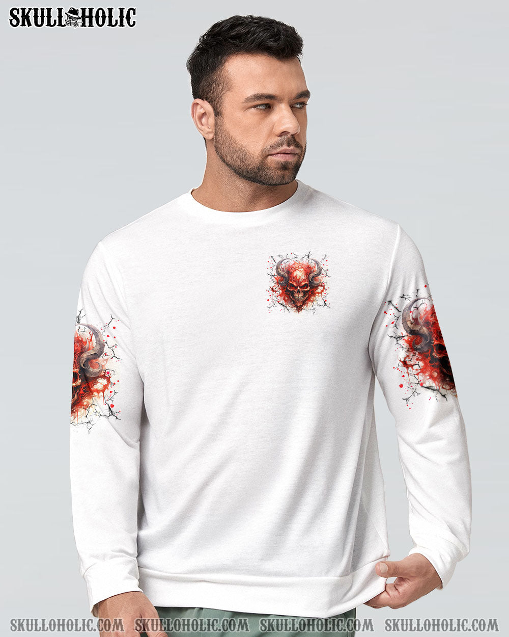 BLISSCORNERS I ASKED THE DEVIL SKULL ALL OVER PRINT
