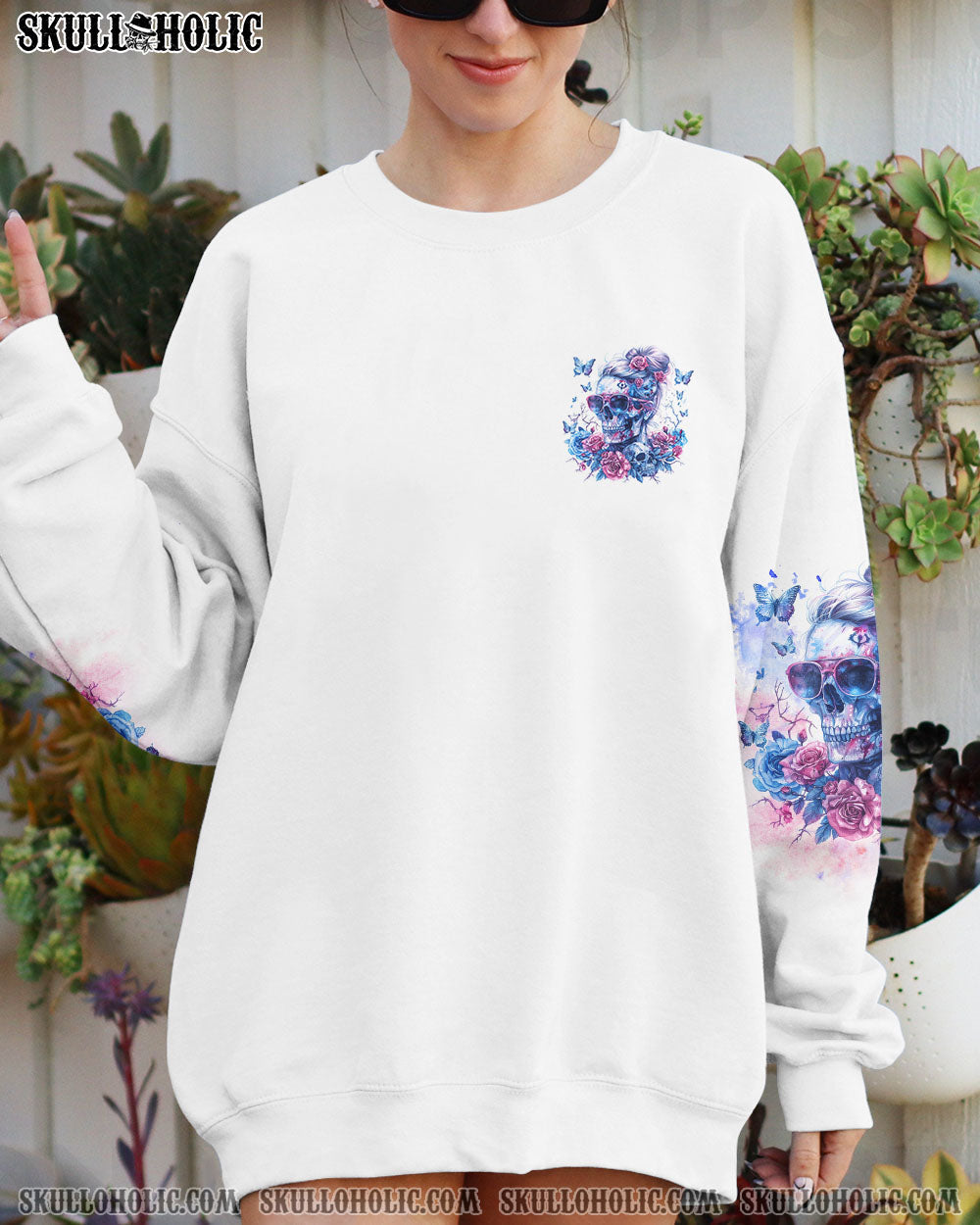 BLISSCORNERS MY BACK IS NOT A VOICEMAIL MESSY BUN SKULL ALL OVER PRINT