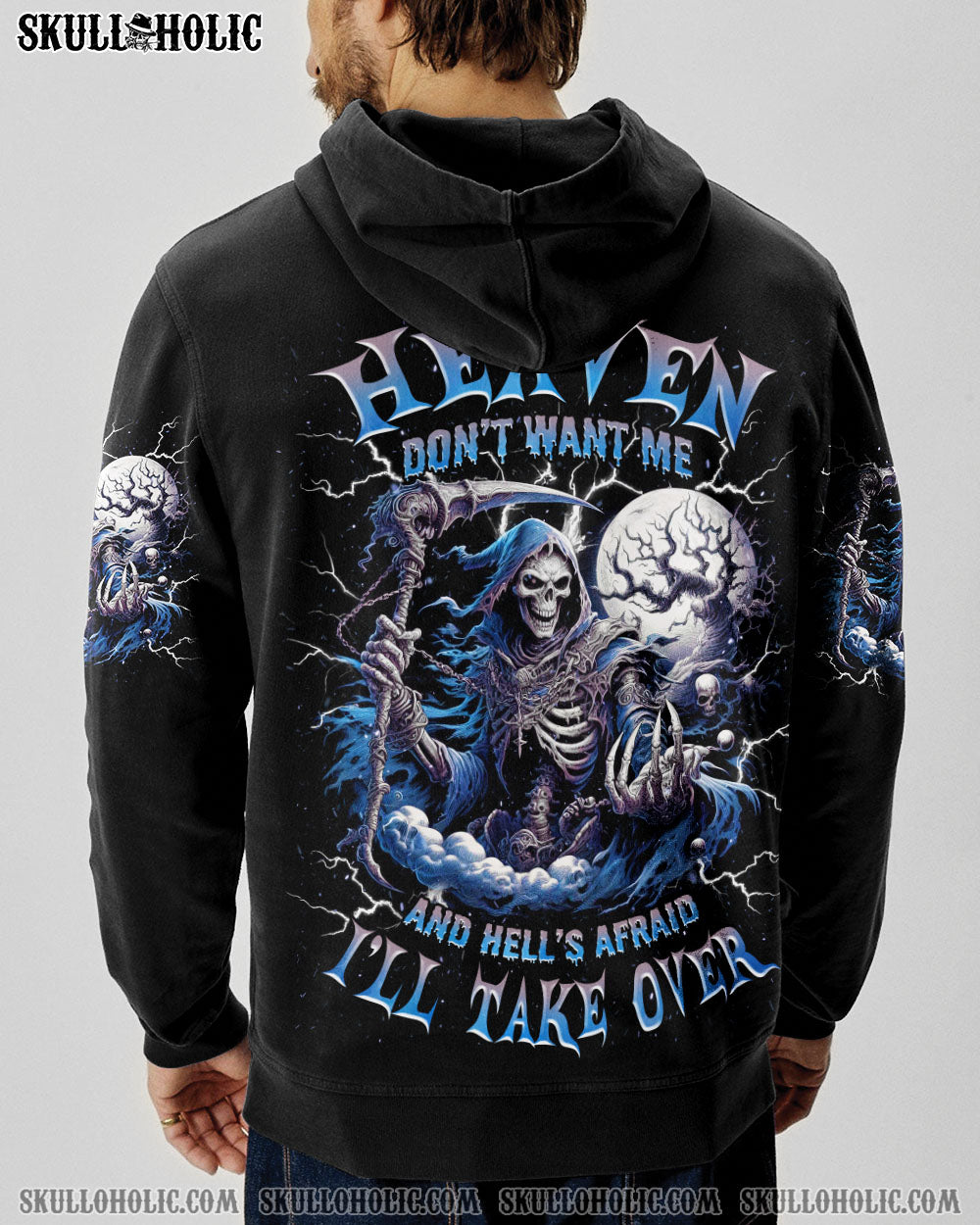 BLISSCORNERS HEAVEN DON'T WANT ME SKULL ALL OVER PRINT