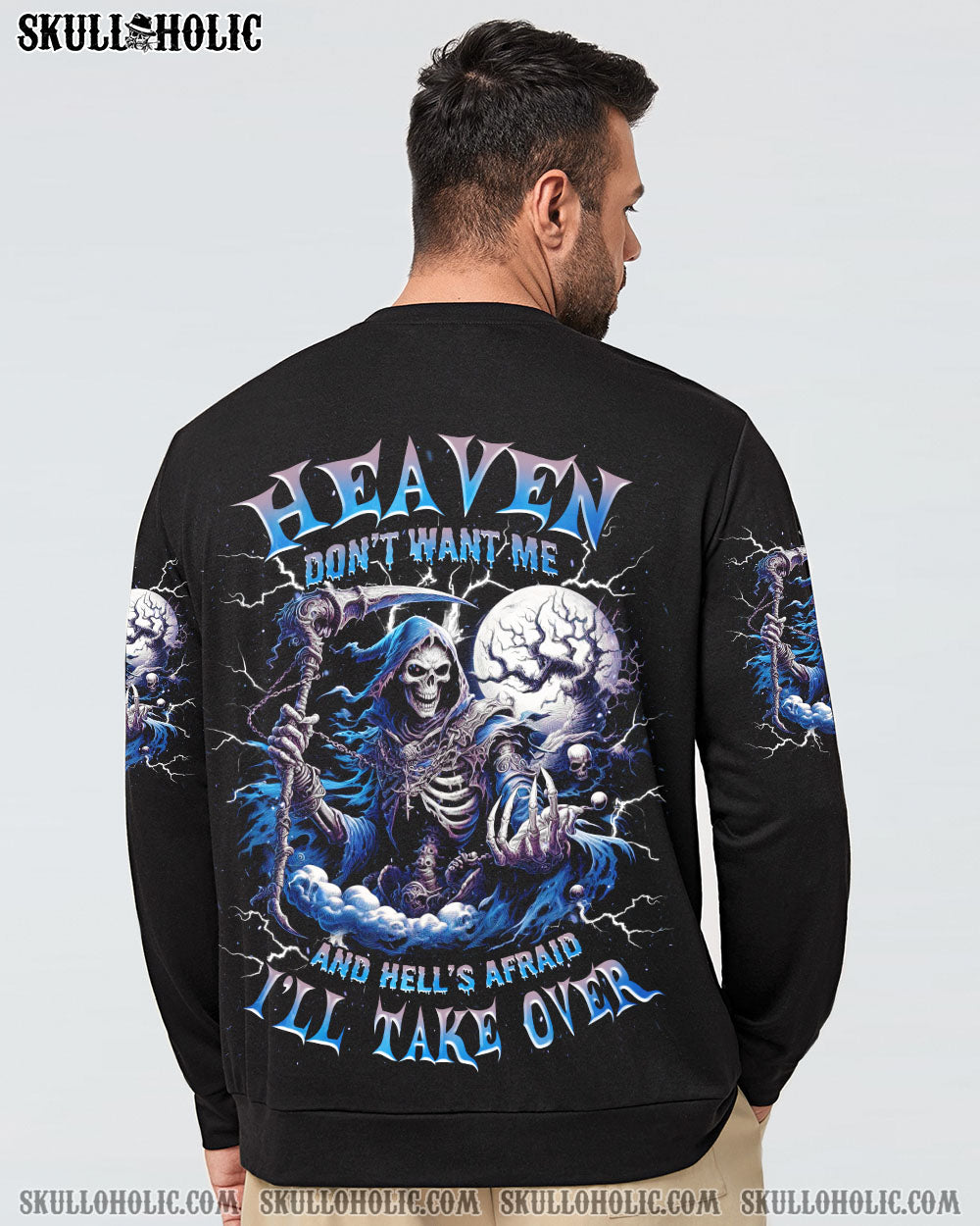 BLISSCORNERS HEAVEN DON'T WANT ME SKULL ALL OVER PRINT