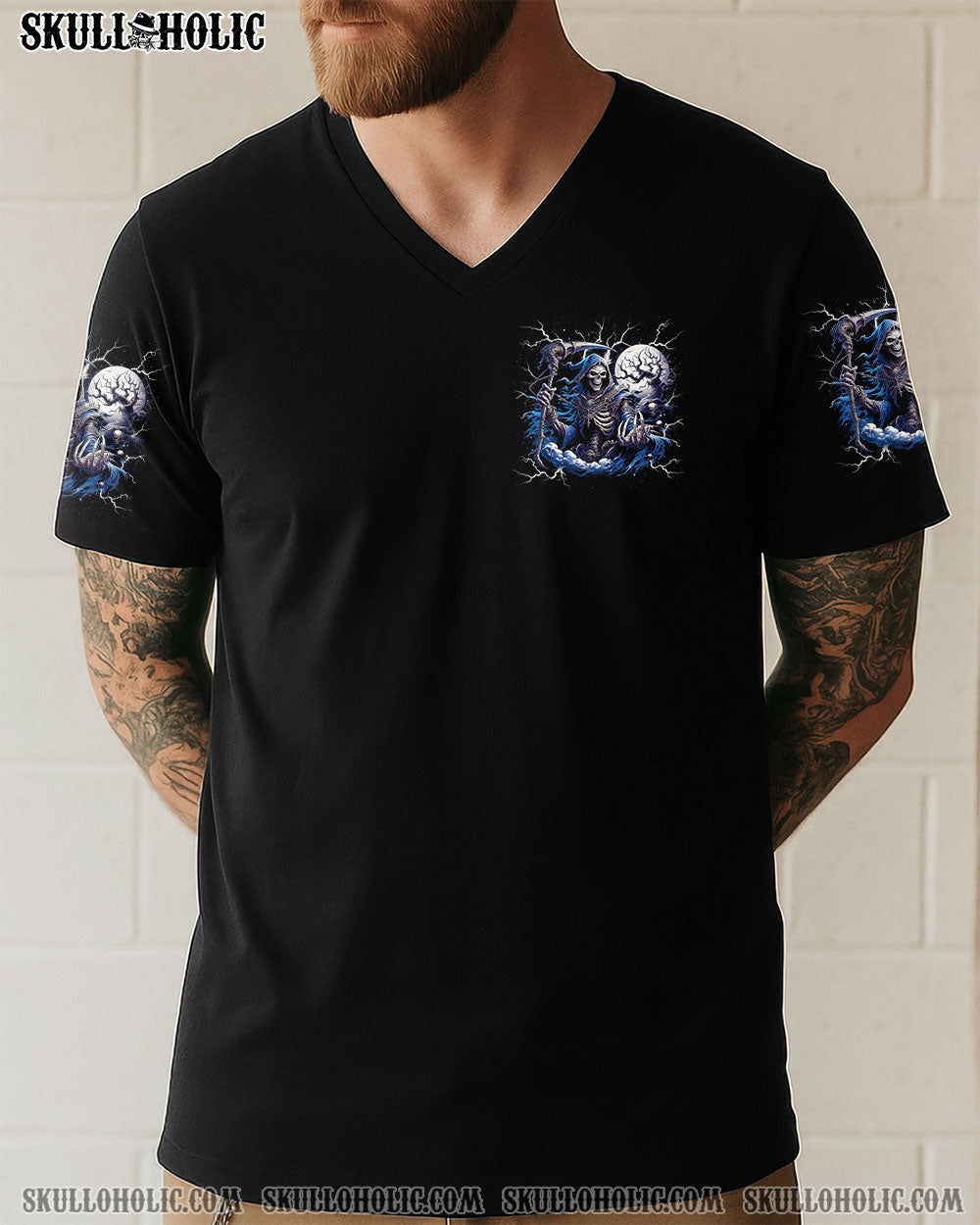 BLISSCORNERS HEAVEN DON'T WANT ME SKULL ALL OVER PRINT