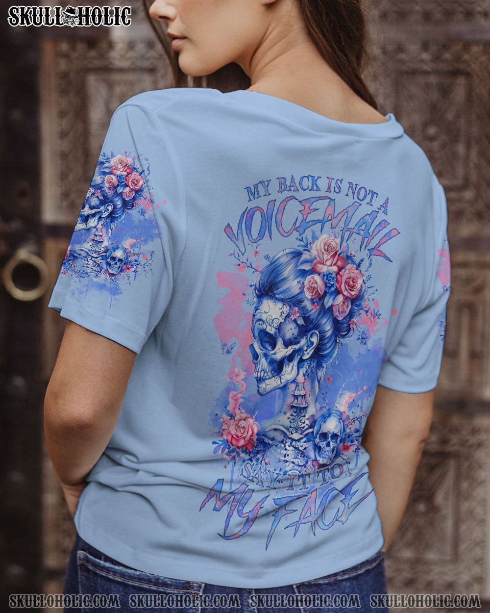 BLISSCORNERS DID I ROLL MY EYES OUT LOUD MESSY BUN ALL OVER PRINT