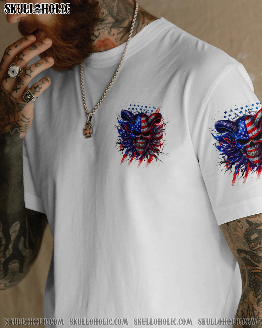BLISSCORNERS YOUR DEMONS HIDE UNDER YOUR BED SKULL ALL OVER PRINT