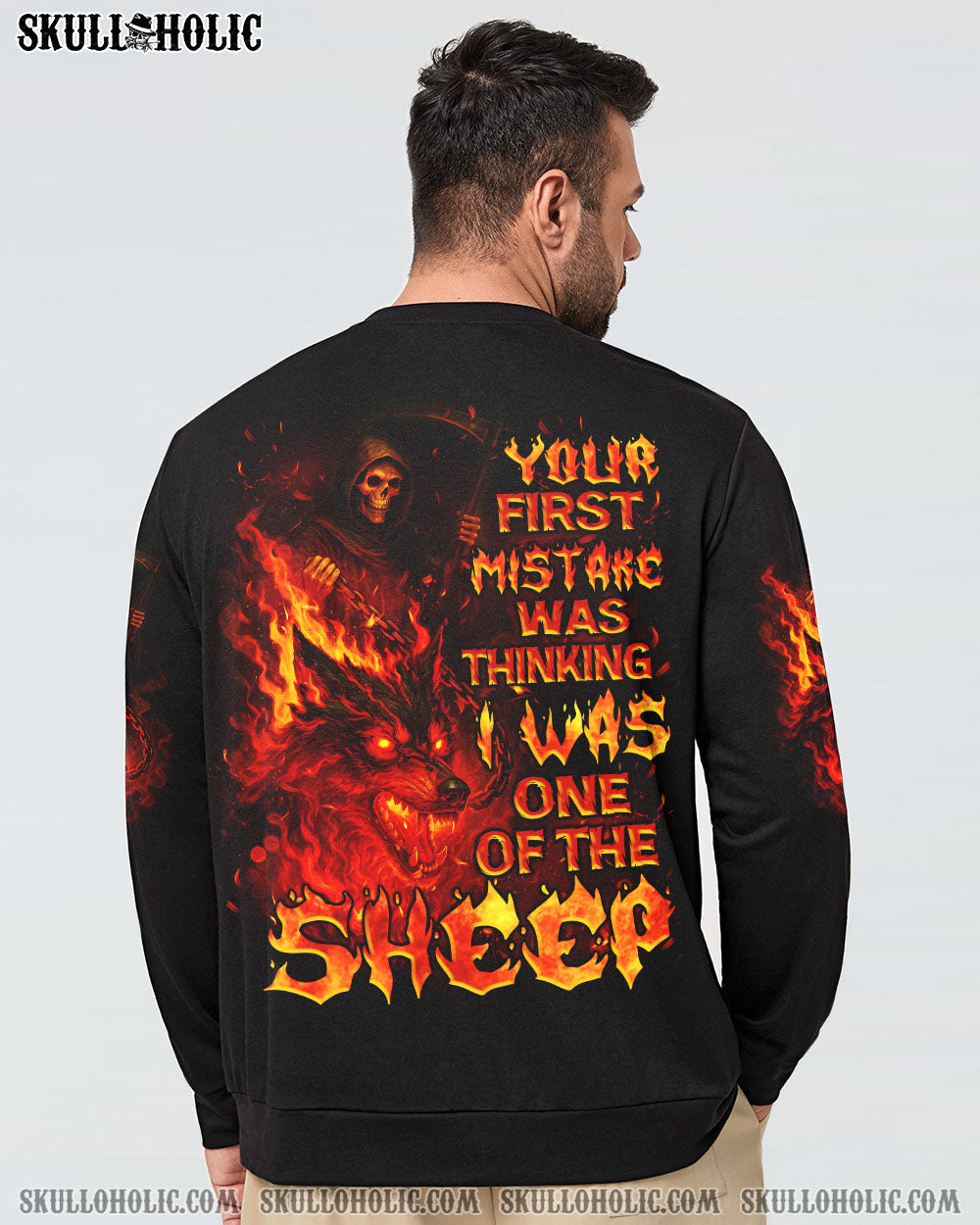 BLISSCORNERS YOUR FIRST MISTAKE WOLF FIRE ALL OVER PRINT