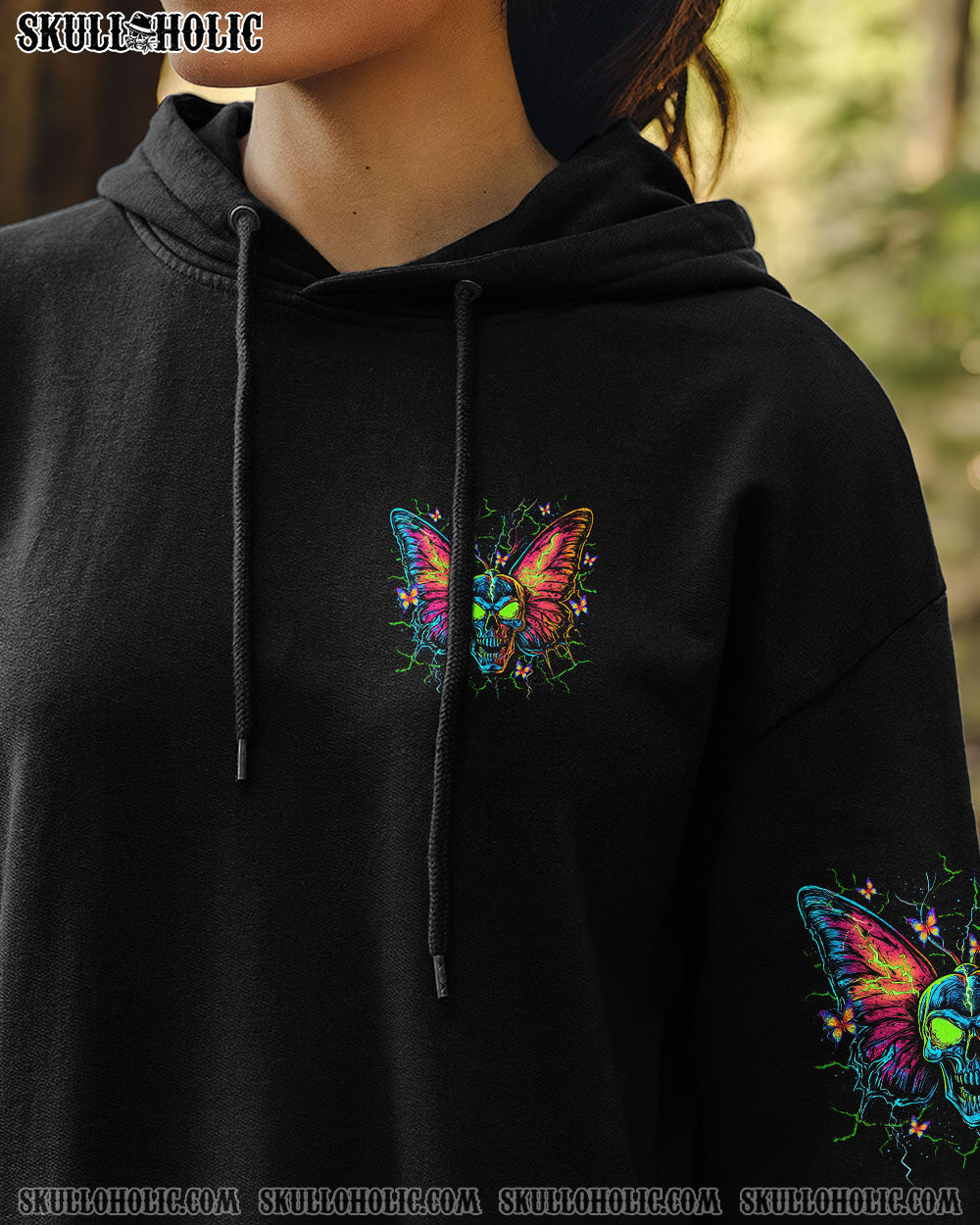 BLISSCORNERS HOW HEARTLESS I CAN BE SKULL BUTTERFLY ALL OVER PRINT