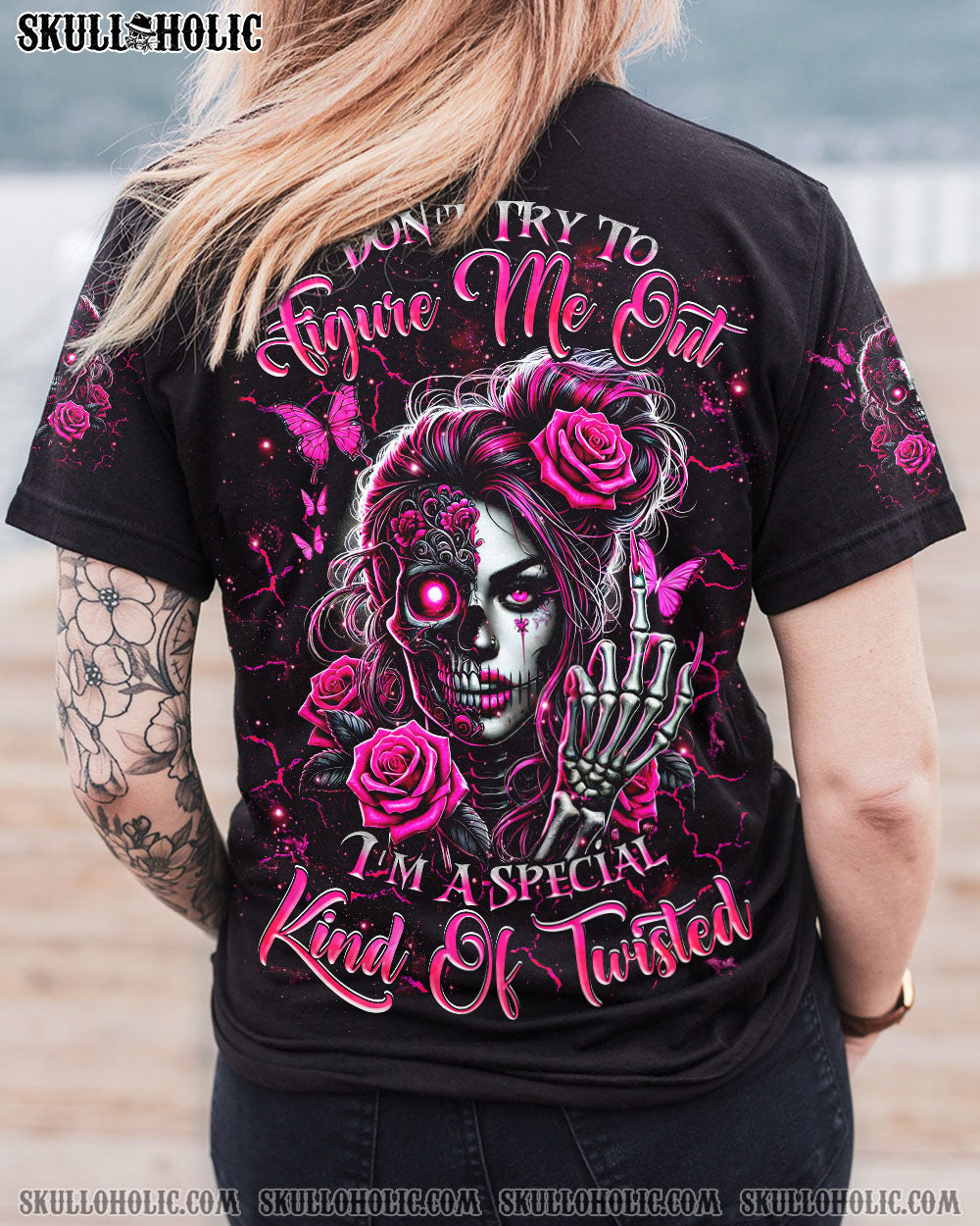 BLISSCORNERS I'M A B DON'T TRY ME MESSY BUN ALL OVER PRINT