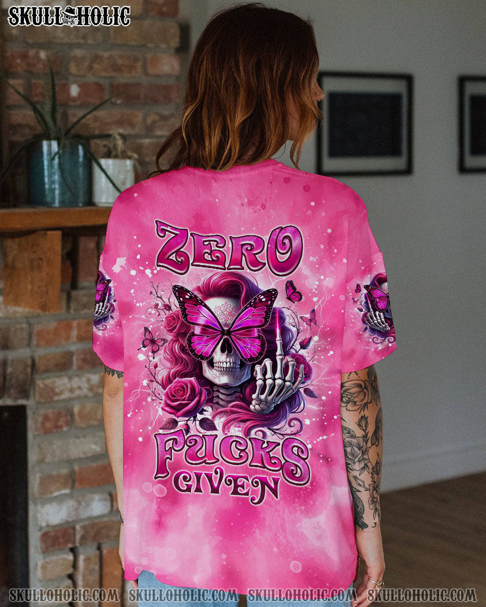 BLISSCORNERS I'M A GOOD PERSON SKULL MESSY BUN TIE DYE  ALL OVER PRINT