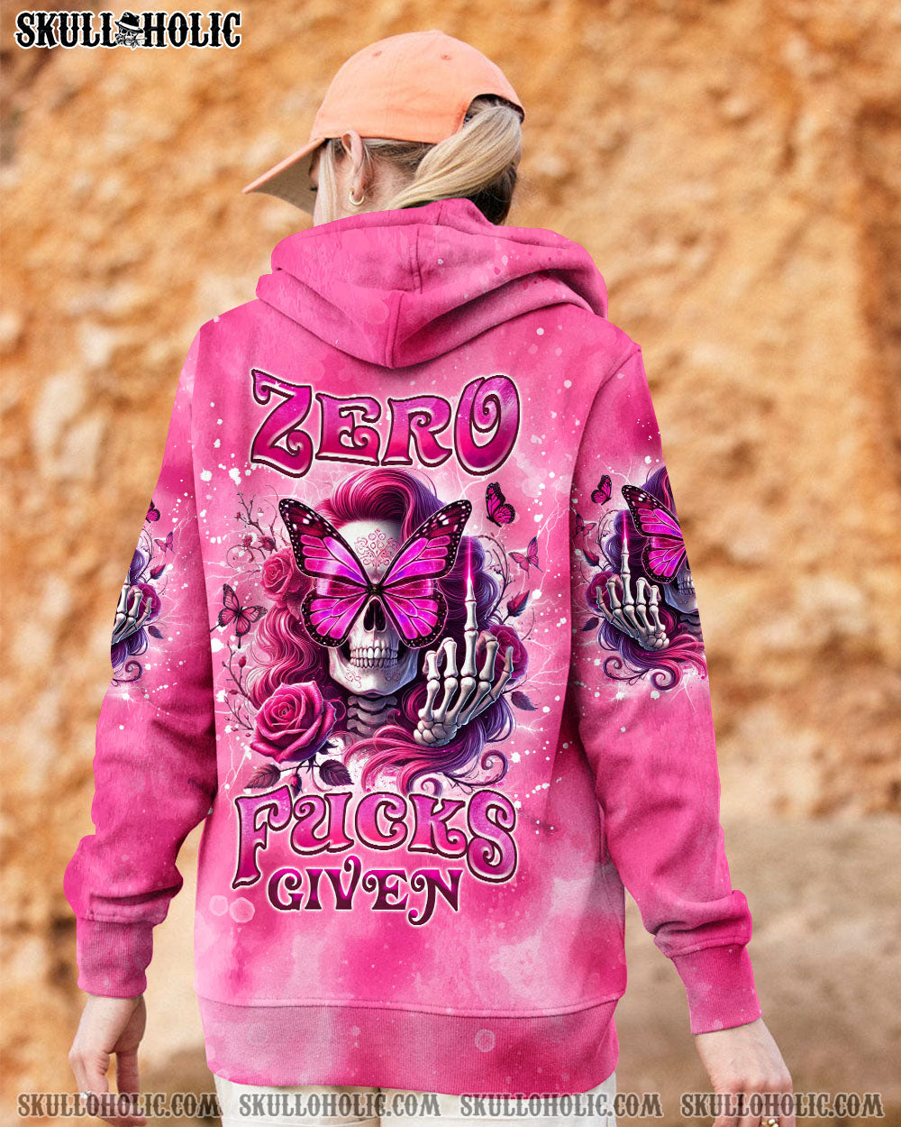 BLISSCORNERS I'M A GOOD PERSON SKULL MESSY BUN TIE DYE  ALL OVER PRINT