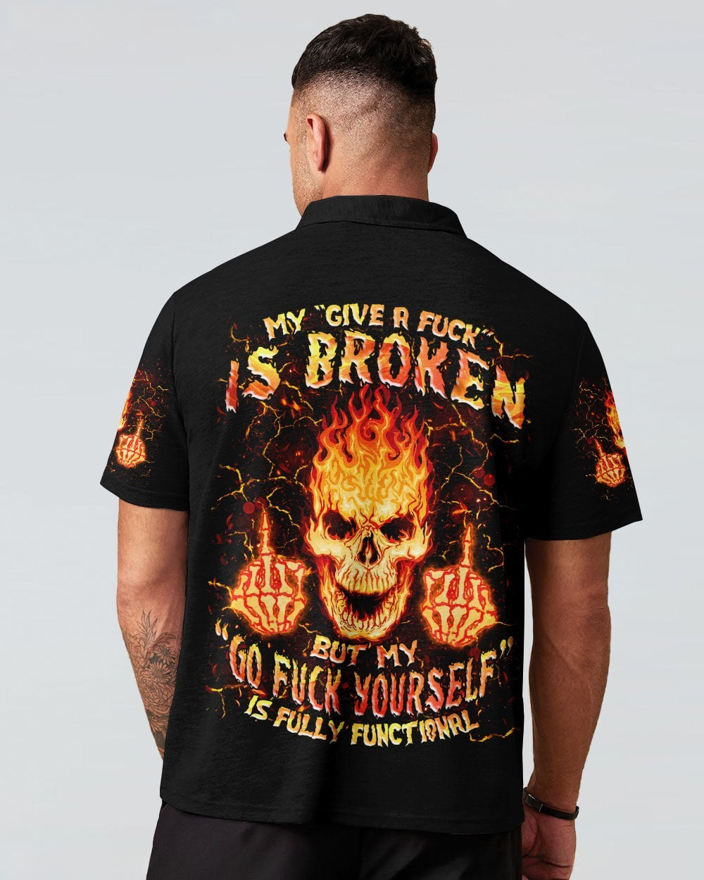 BLISSCORNERS MY GIVE A F IS BROKEN SKULL ALL OVER PRINT