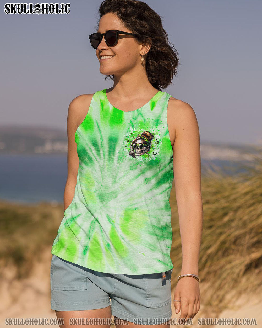 BLISSCORNERS I'M THE QUEEN SKULL MESSY BUN ALL OVER PRINT