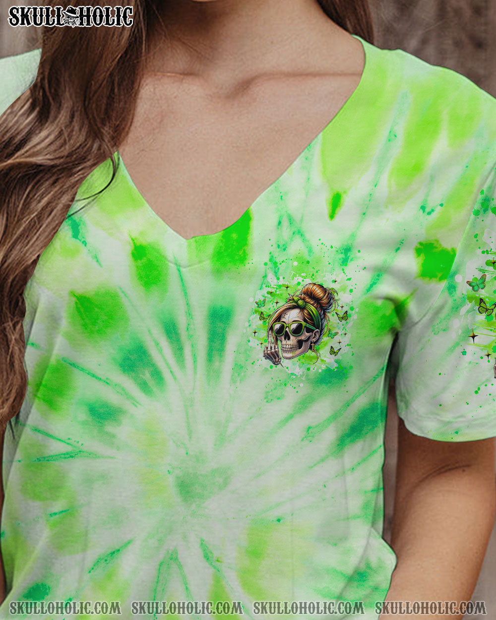 BLISSCORNERS I'M THE QUEEN SKULL MESSY BUN ALL OVER PRINT