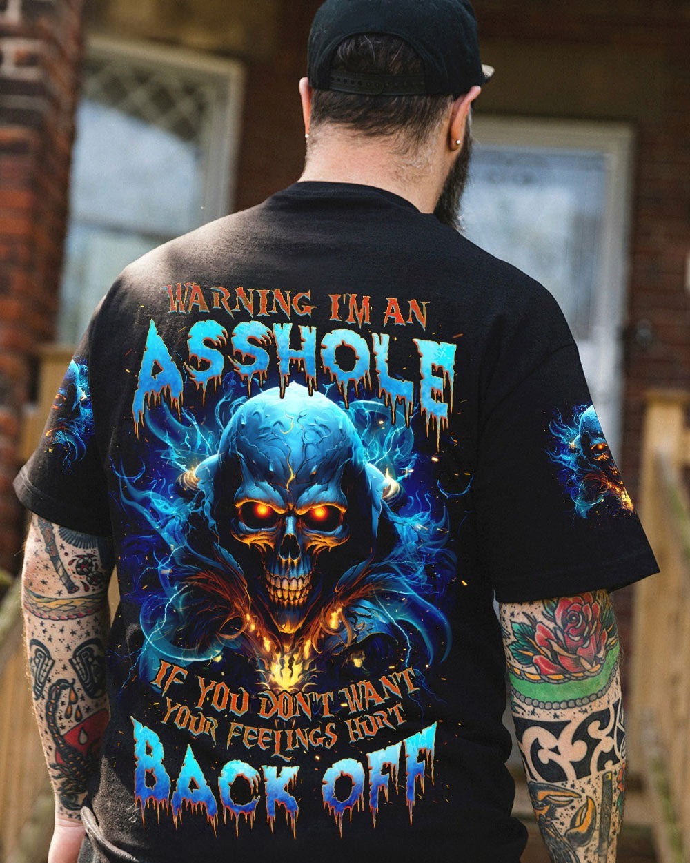 BLISSCORNERS WARNING I'M AN A SKULL REAPER ALL OVER PRINT