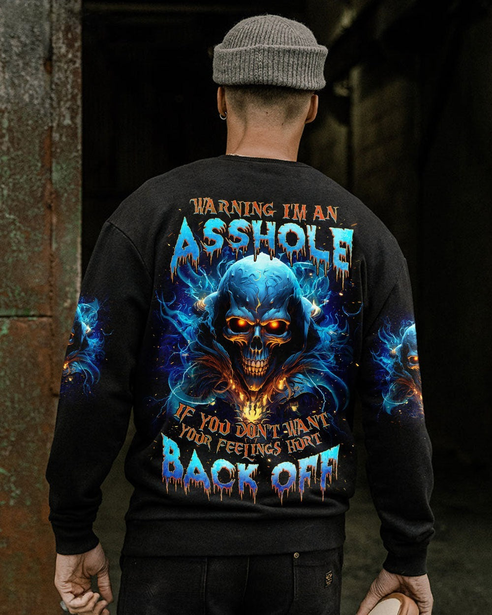 BLISSCORNERS WARNING I'M AN A SKULL REAPER ALL OVER PRINT