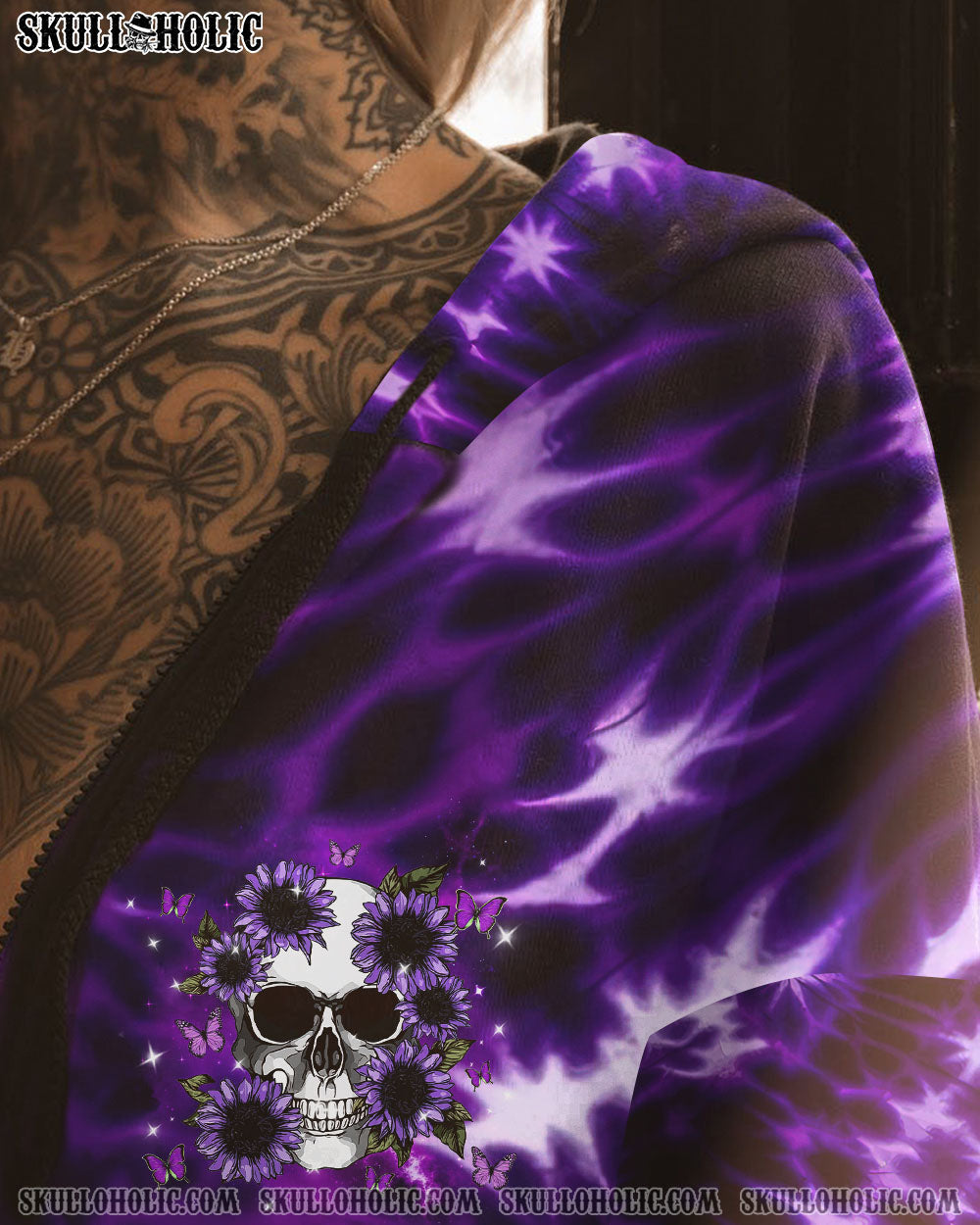 BLISSCORNERS JUDGE ME WHEN SKULL FLOWER  ALL OVER PRINT