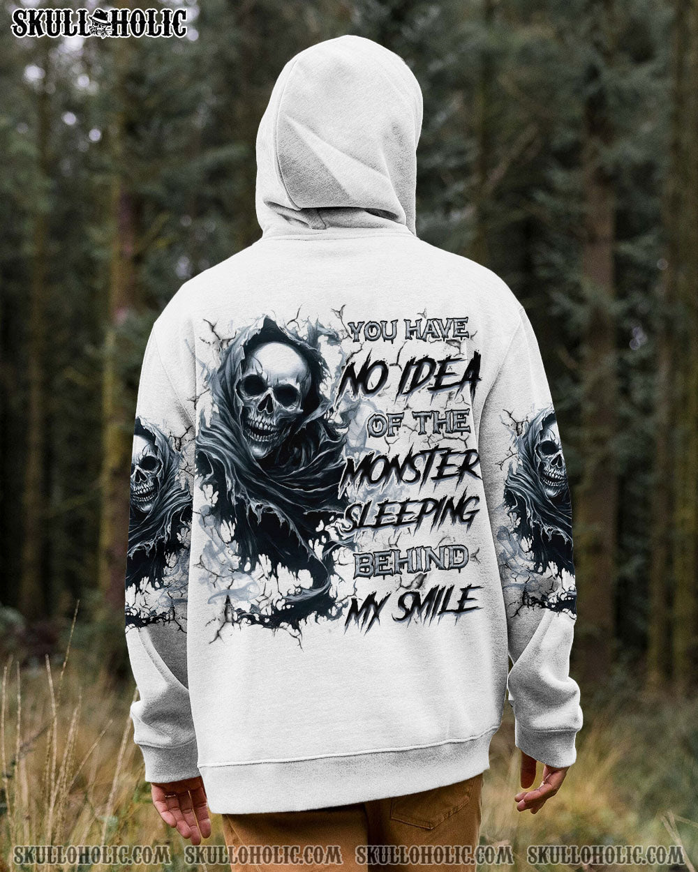 BLISSCORNERS THE MONSTERS SLEEPING BEHIND MY SMILE SKULL ALL OVER PRINT