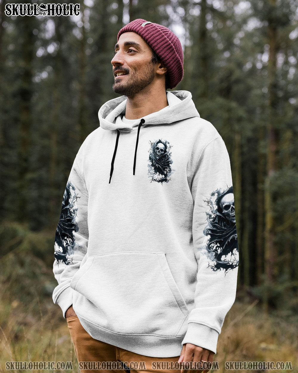 BLISSCORNERS THE MONSTERS SLEEPING BEHIND MY SMILE SKULL ALL OVER PRINT