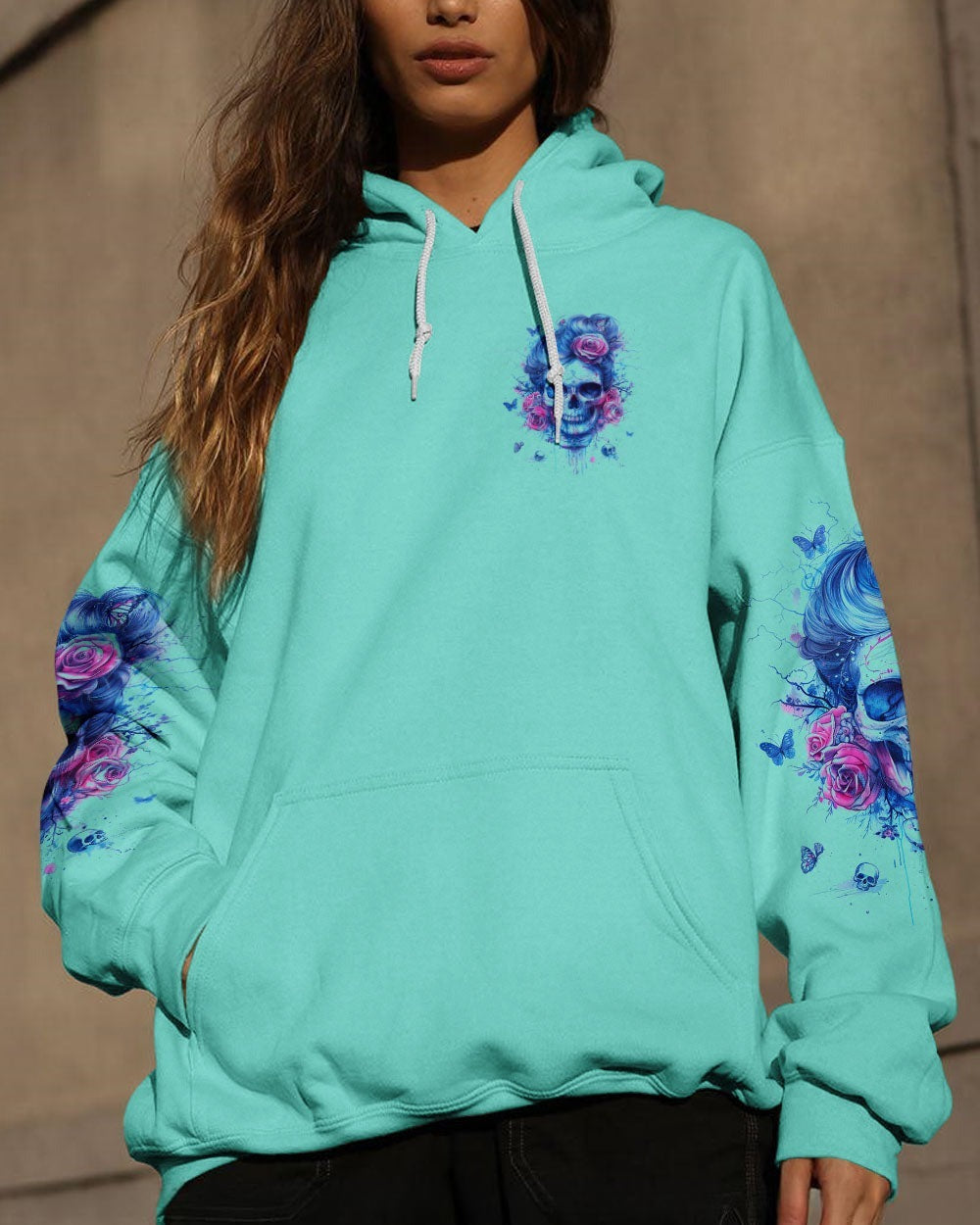 BLISSCORNERS YES I'M A B BUT NOT YOURS MESSY BUN SKULL ALL OVER PRINT