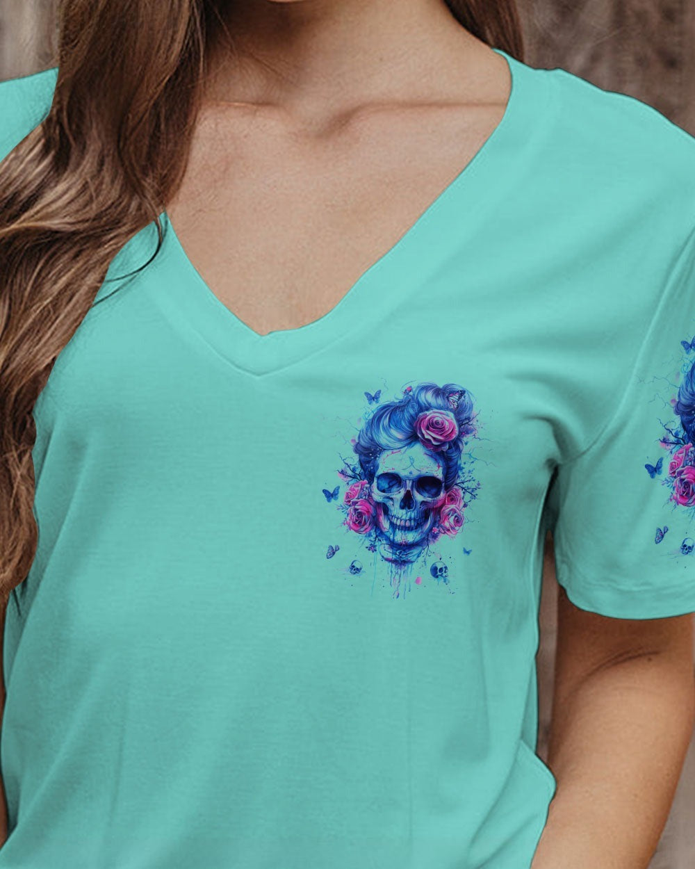 BLISSCORNERS YES I'M A B BUT NOT YOURS MESSY BUN SKULL ALL OVER PRINT