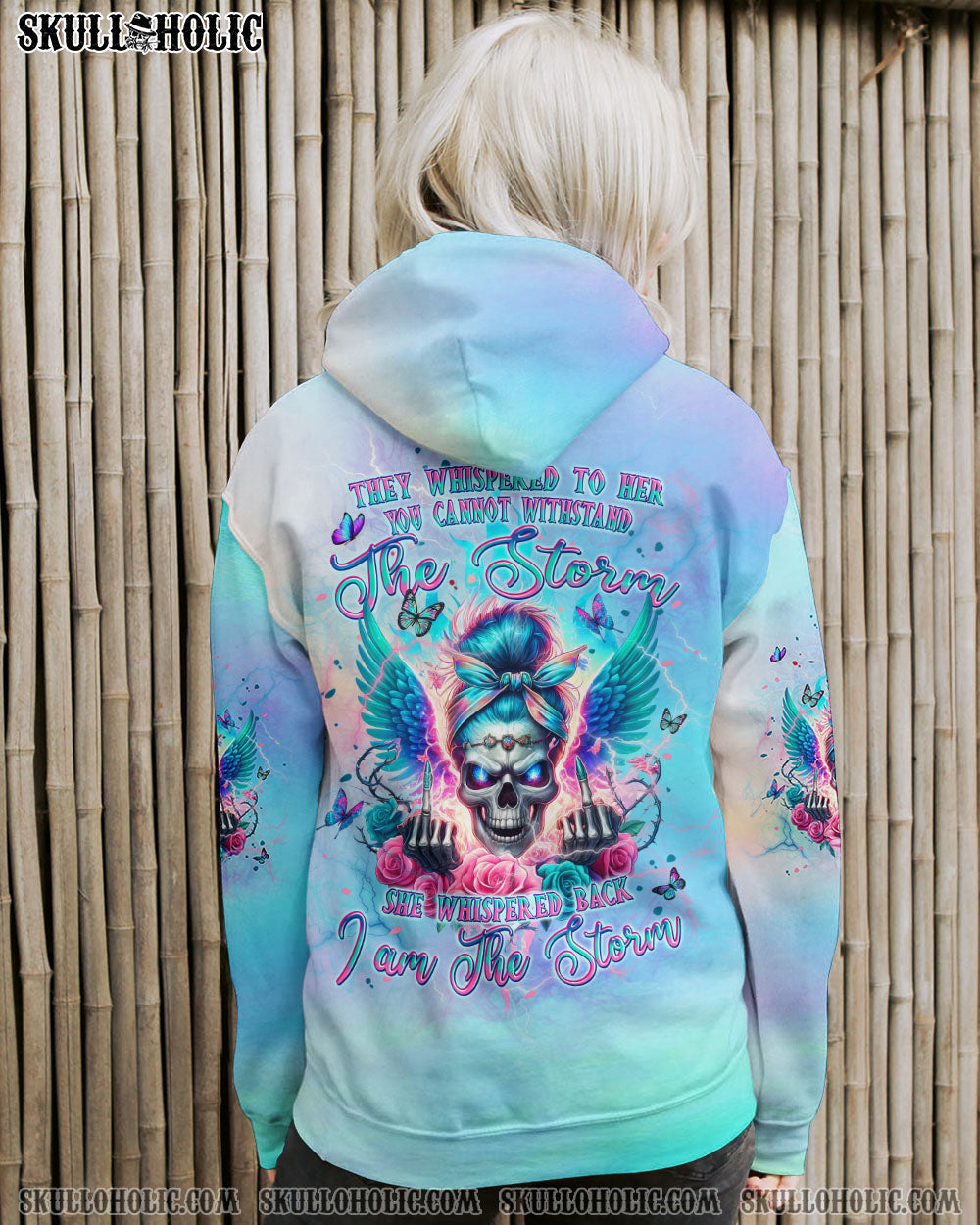 BLISSCORNERS THE GOOD GIRL IN ME MESSY BUN TIE DYE ALL OVER PRINT