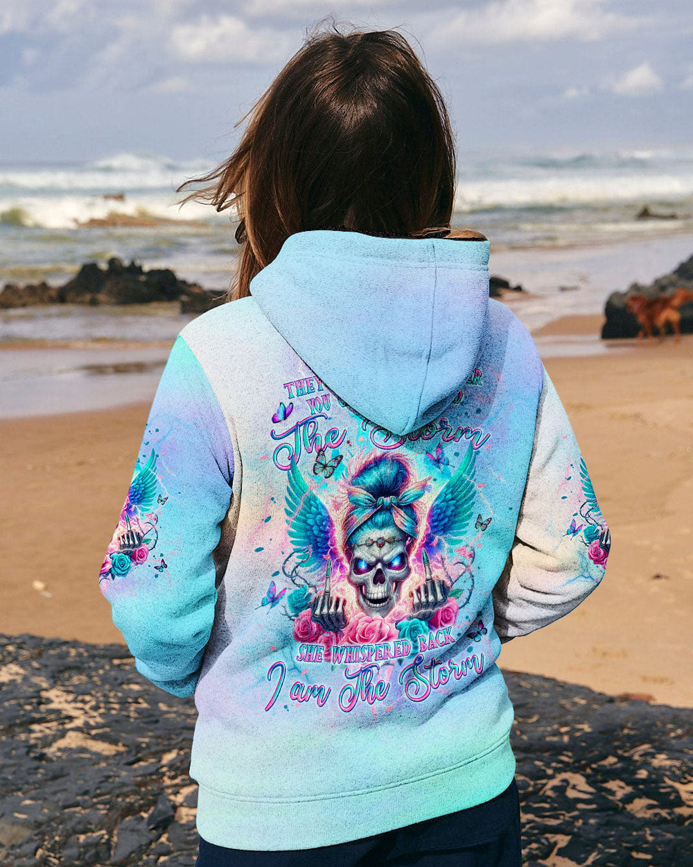 BLISSCORNERS THE GOOD GIRL IN ME MESSY BUN TIE DYE ALL OVER PRINT