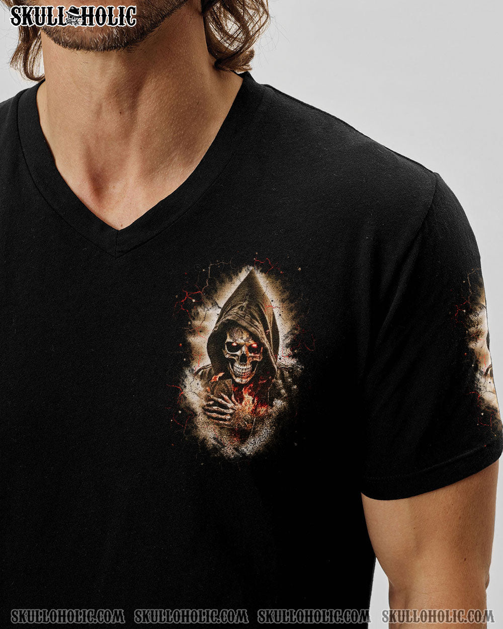 BLISSCORNERS DON'T TRY TO FIGURE ME OUT SKULL REAPER ALL OVER PRINT