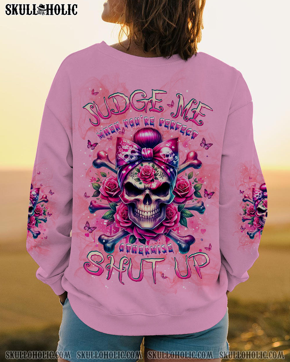 BLISSCORNERS YOU COULDN'T HANDLE ME MESSY BUN ALL OVER PRINT
