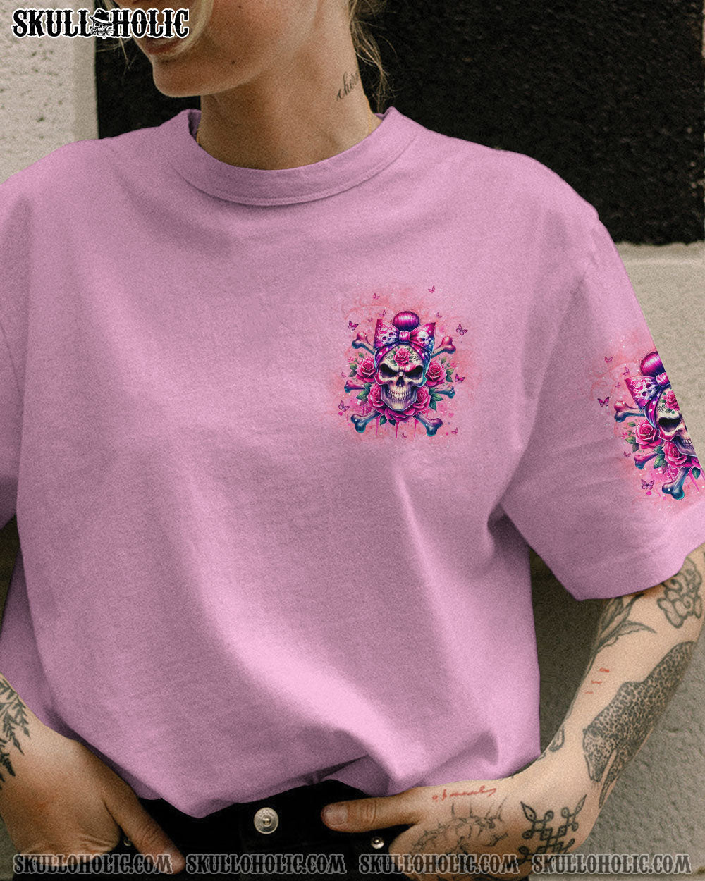 BLISSCORNERS YOU COULDN'T HANDLE ME MESSY BUN ALL OVER PRINT