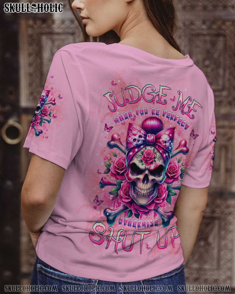 BLISSCORNERS YOU COULDN'T HANDLE ME MESSY BUN ALL OVER PRINT