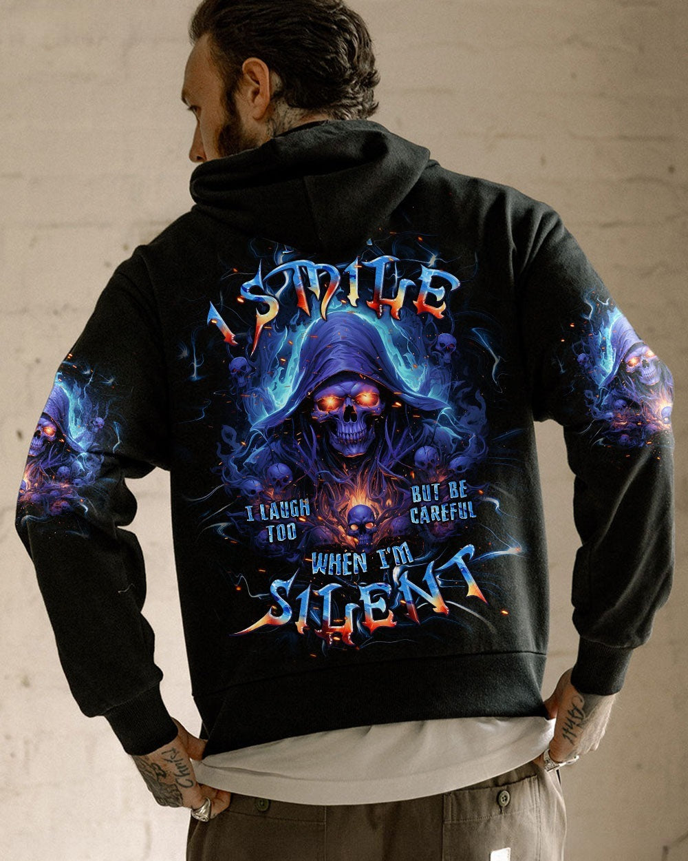 BLISSCORNERS BE CAREFUL WHEN I'M SILENT REAPER ALL OVER PRINT