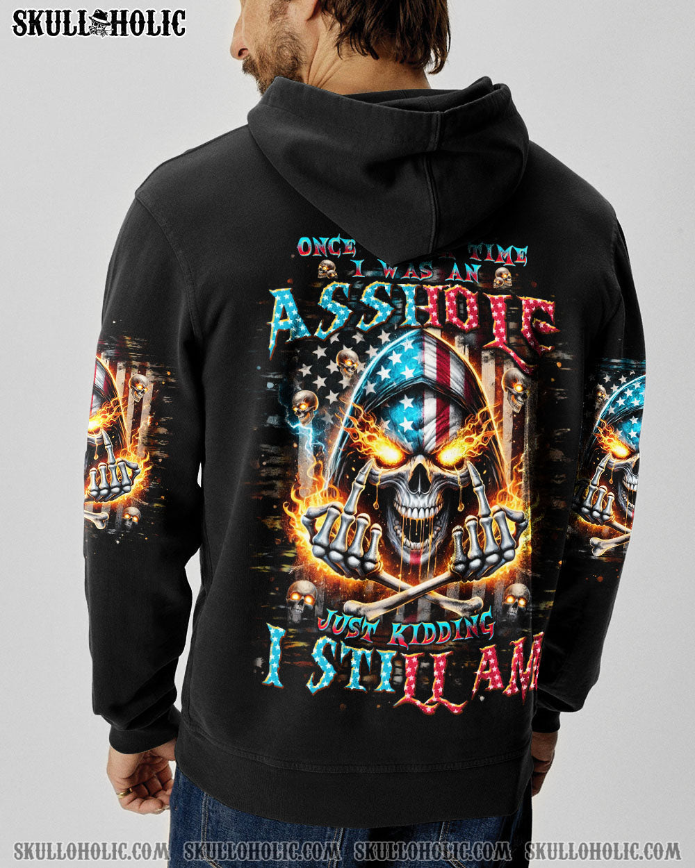 BLISSCORNERS JUST KIDDING I STILL AM SKULL REAPER ALL OVER PRINT