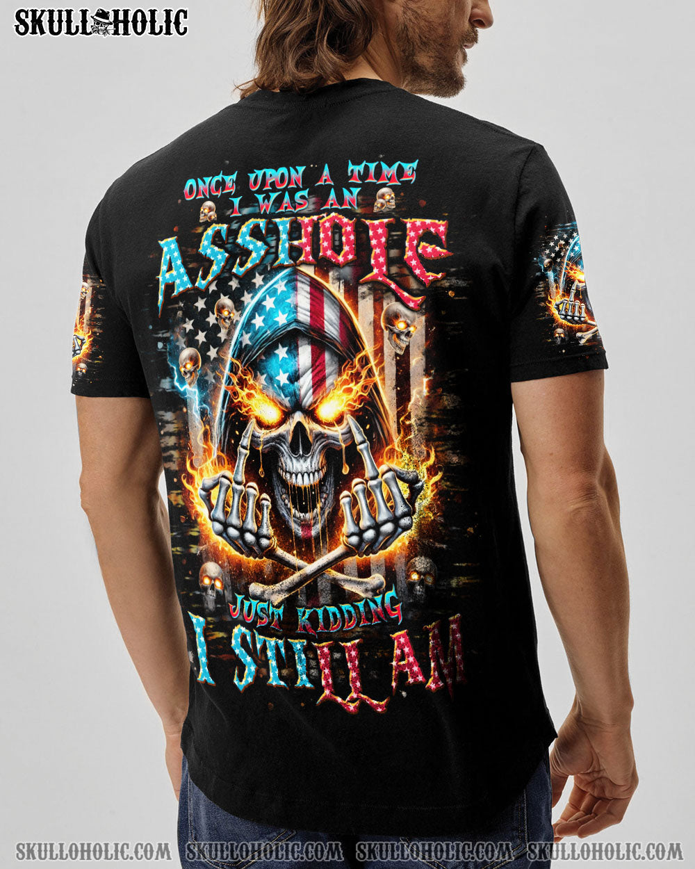 BLISSCORNERS JUST KIDDING I STILL AM SKULL REAPER ALL OVER PRINT