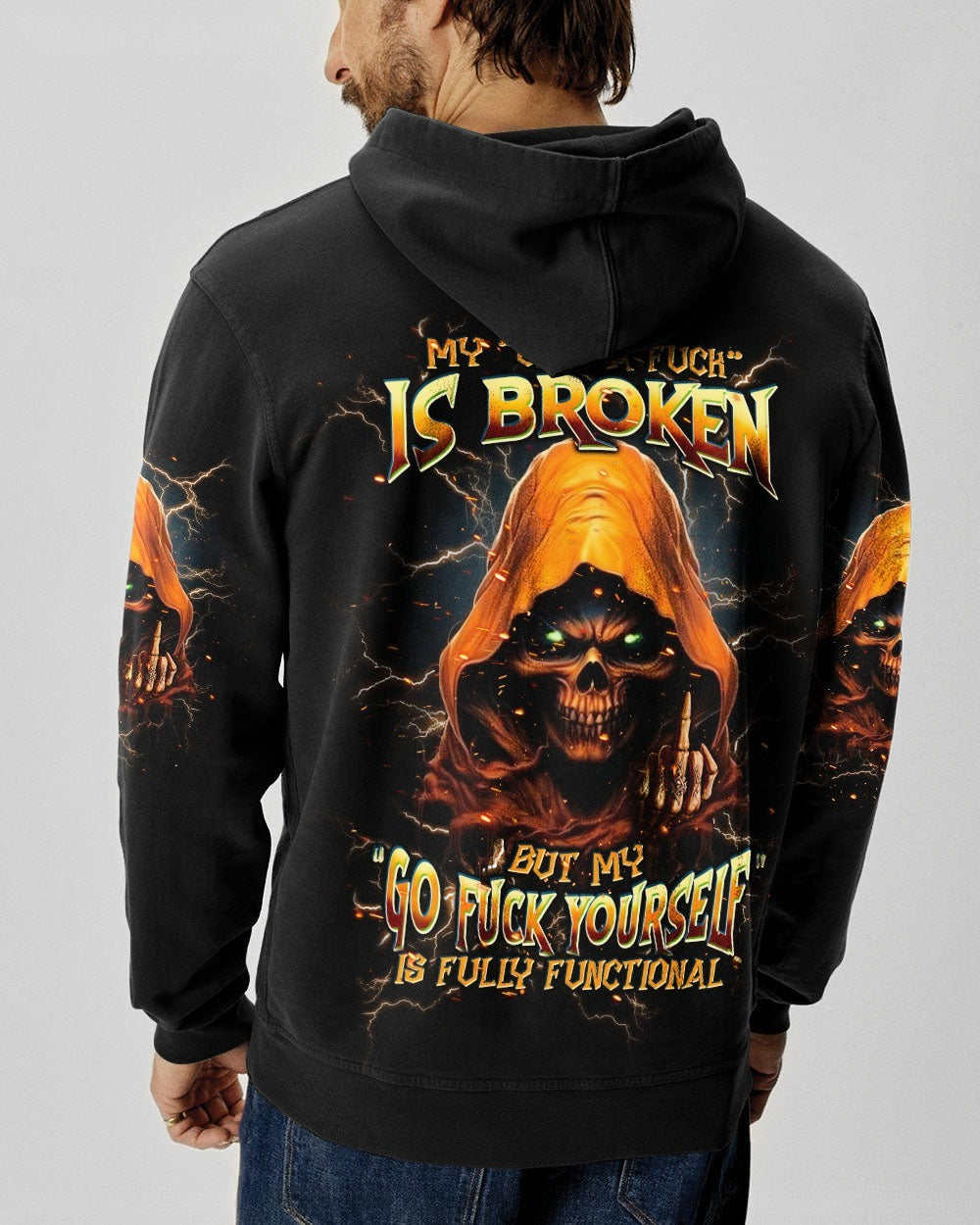 BLISSCORNERS MY GIVE A F IS BROKEN REAPER ALL OVER PRINT