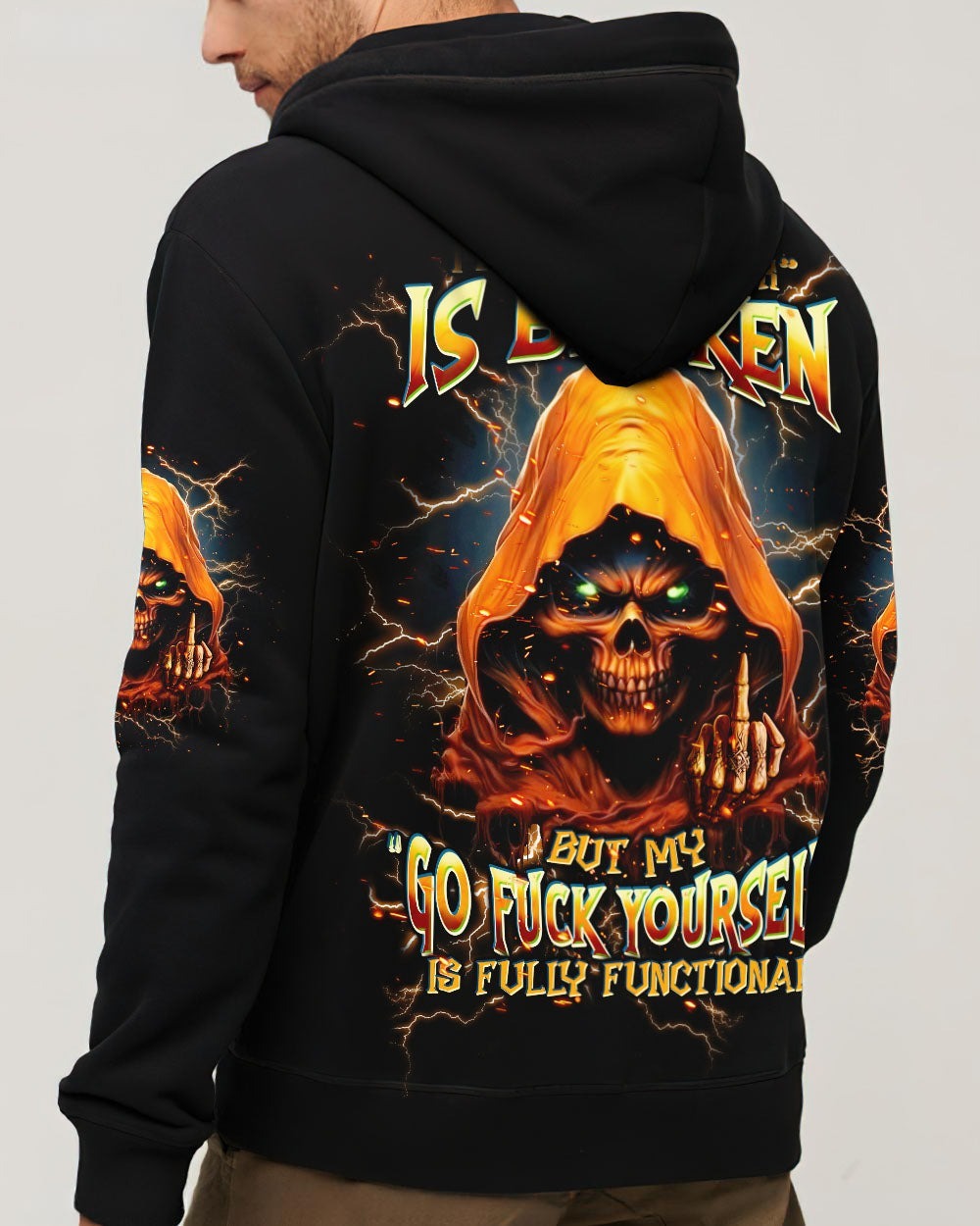 BLISSCORNERS MY GIVE A F IS BROKEN REAPER ALL OVER PRINT