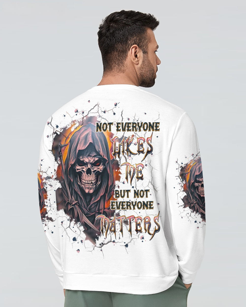 BLISSCORNERS NOT EVERYONE LIKES ME SKULL REAPER ALL OVER PRINT