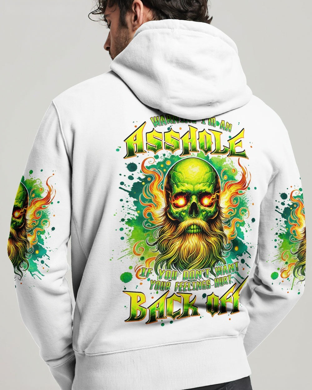 BLISSCORNERS WARNING I'M AN A OLD SKULL ALL OVER PRINT