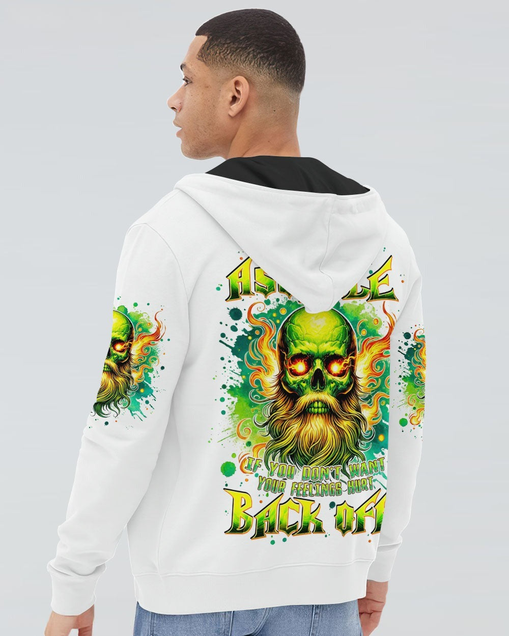 BLISSCORNERS WARNING I'M AN A OLD SKULL ALL OVER PRINT