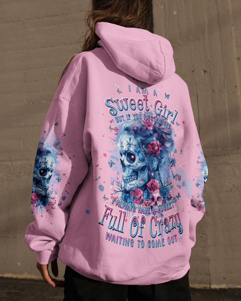 BLISSCORNERS F-BOMB MOM MESSY BUN SKULL ALL OVER PRINT