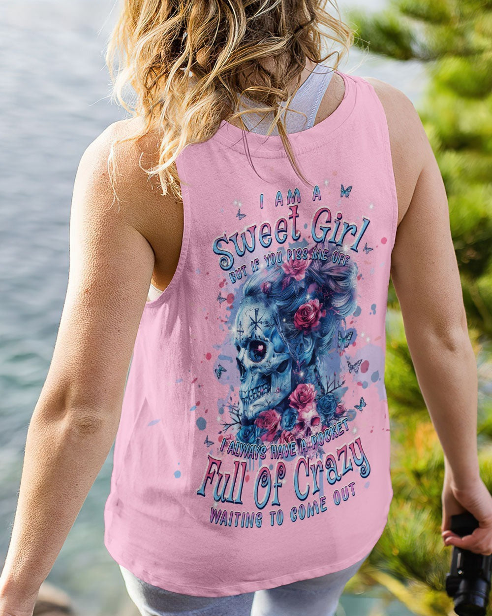 BLISSCORNERS F-BOMB MOM MESSY BUN SKULL ALL OVER PRINT
