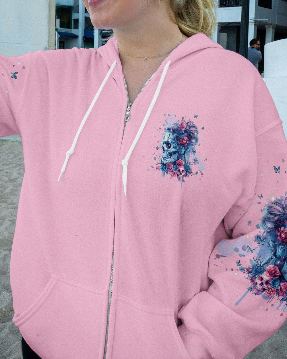 BLISSCORNERS F-BOMB MOM MESSY BUN SKULL ALL OVER PRINT