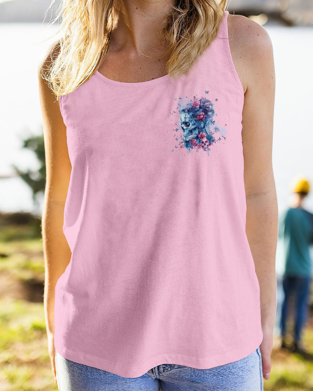 BLISSCORNERS F-BOMB MOM MESSY BUN SKULL ALL OVER PRINT