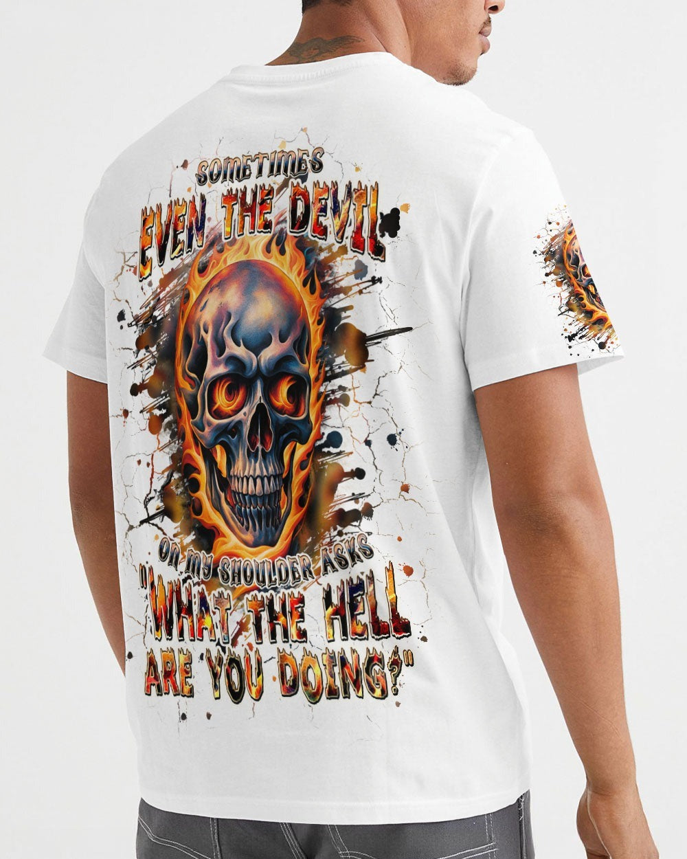 BLISSCORNERS SOMETIMES EVEN THE DEVIL ALL OVER PRINT