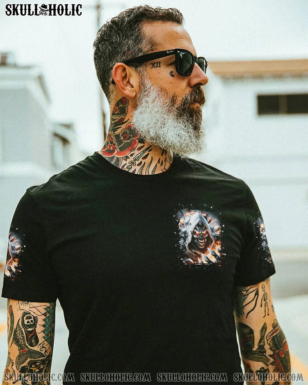 BLISSCORNERS WHEN I WAS BORN SKULL REAPER ALL OVER PRINT