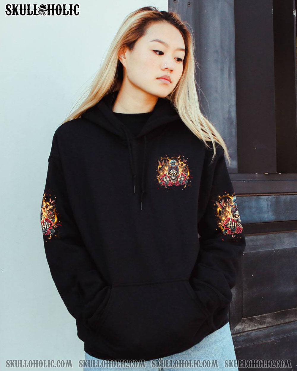 BLISSCORNERS I AM WHO I AM YOUR APPROVAL ISN'T NEEDED MESSY BUN ALL OVER PRINT
