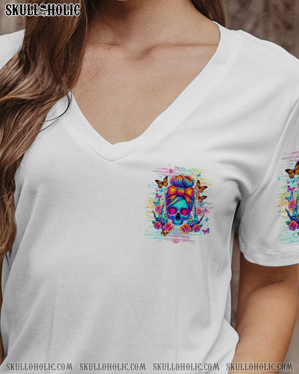 BLISSCORNERS I HAVE THE DEVIL IN MY BLOOD MESSY BUN ALL OVER PRINT