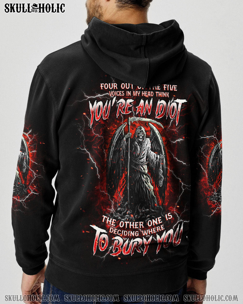 BLISSCORNERS BURY YOU SKULL REAPER ALL OVER PRINT