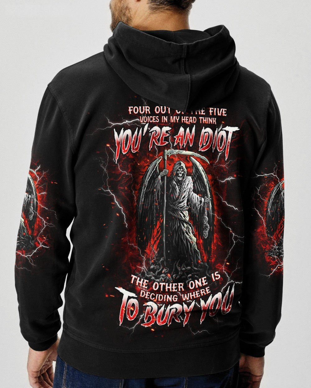 BLISSCORNERS BURY YOU SKULL REAPER ALL OVER PRINT
