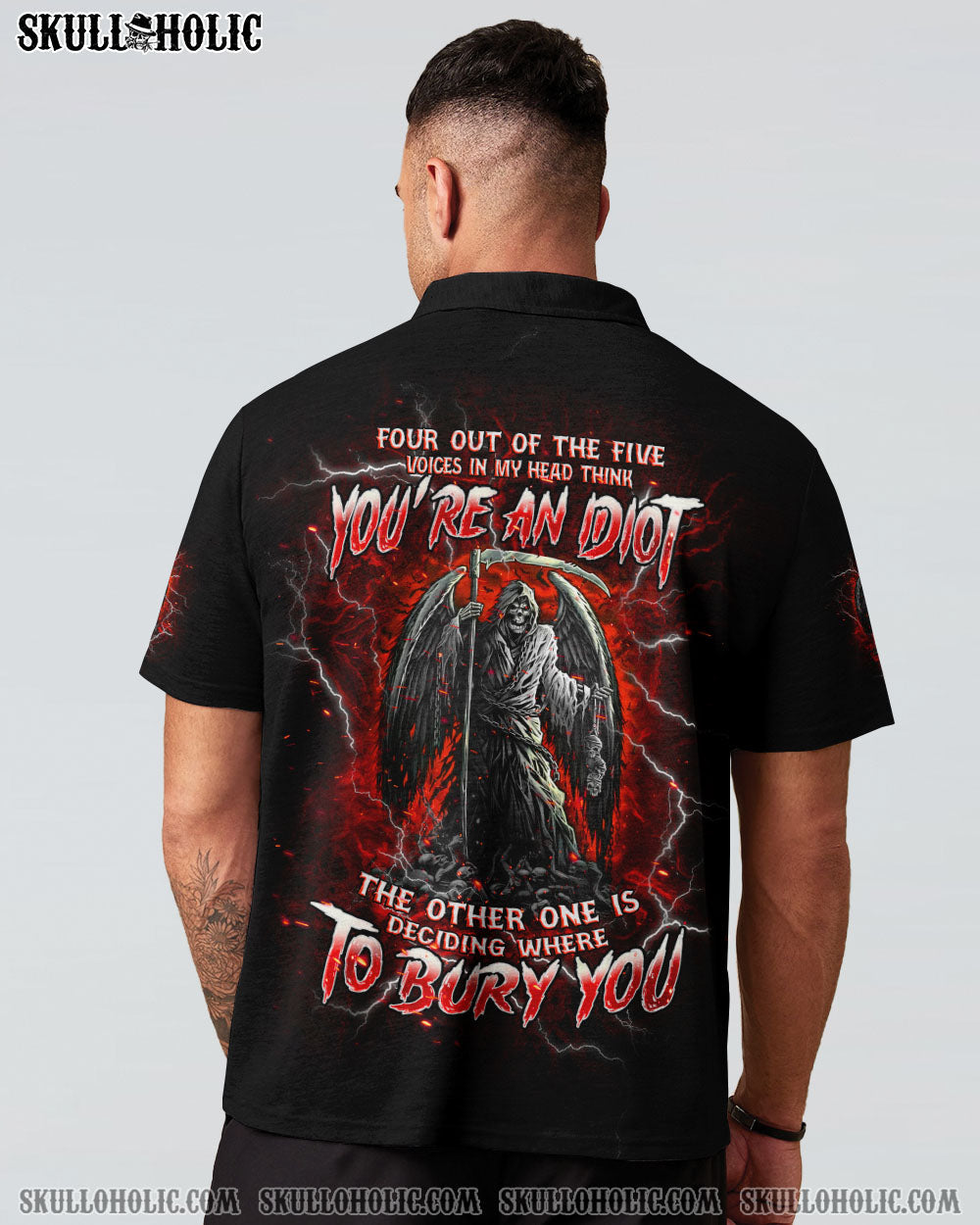 BLISSCORNERS BURY YOU SKULL REAPER ALL OVER PRINT