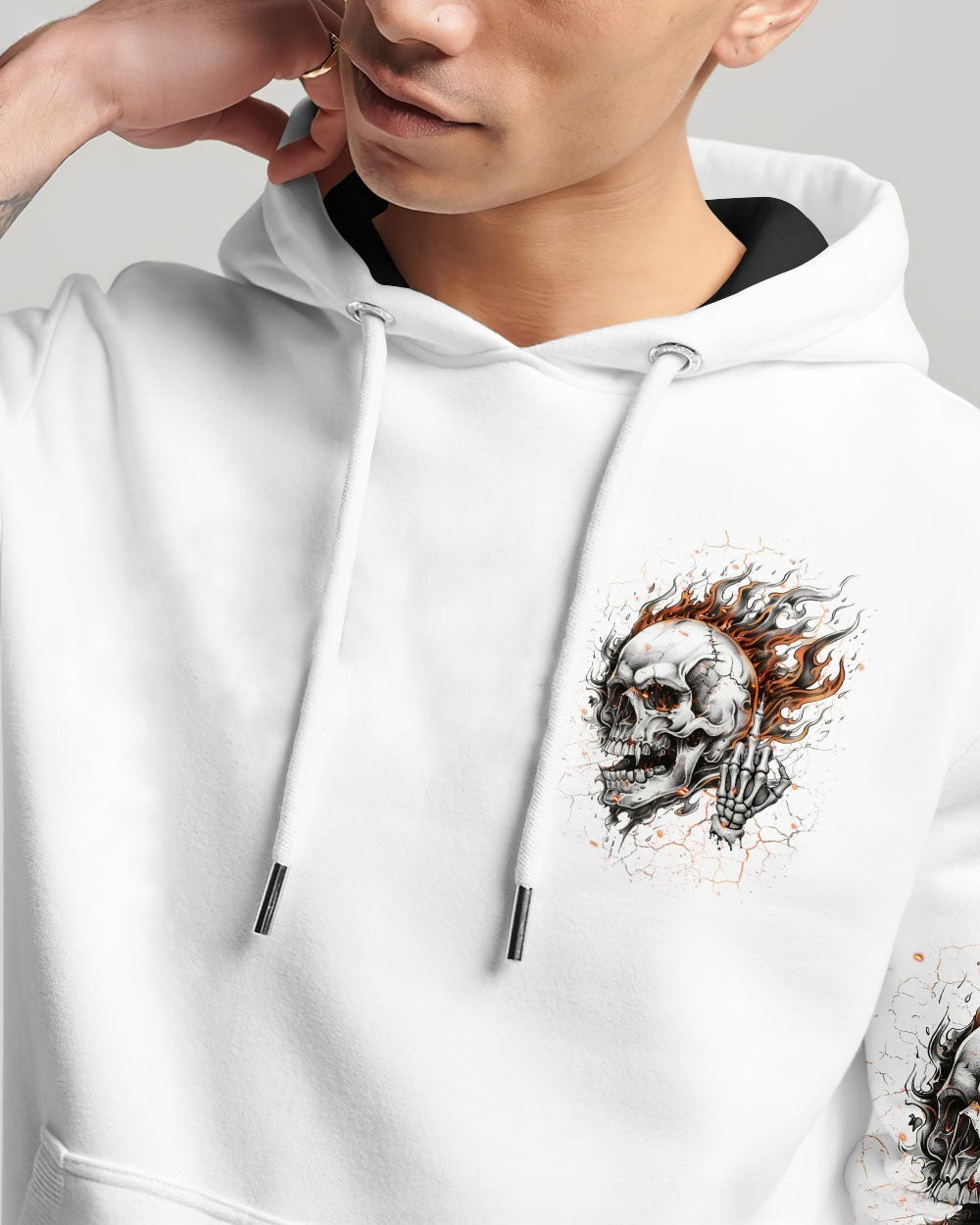 BLISSCORNERS MY GIVE A F IS BROKEN FIRE SKULL ALL OVER PRINT